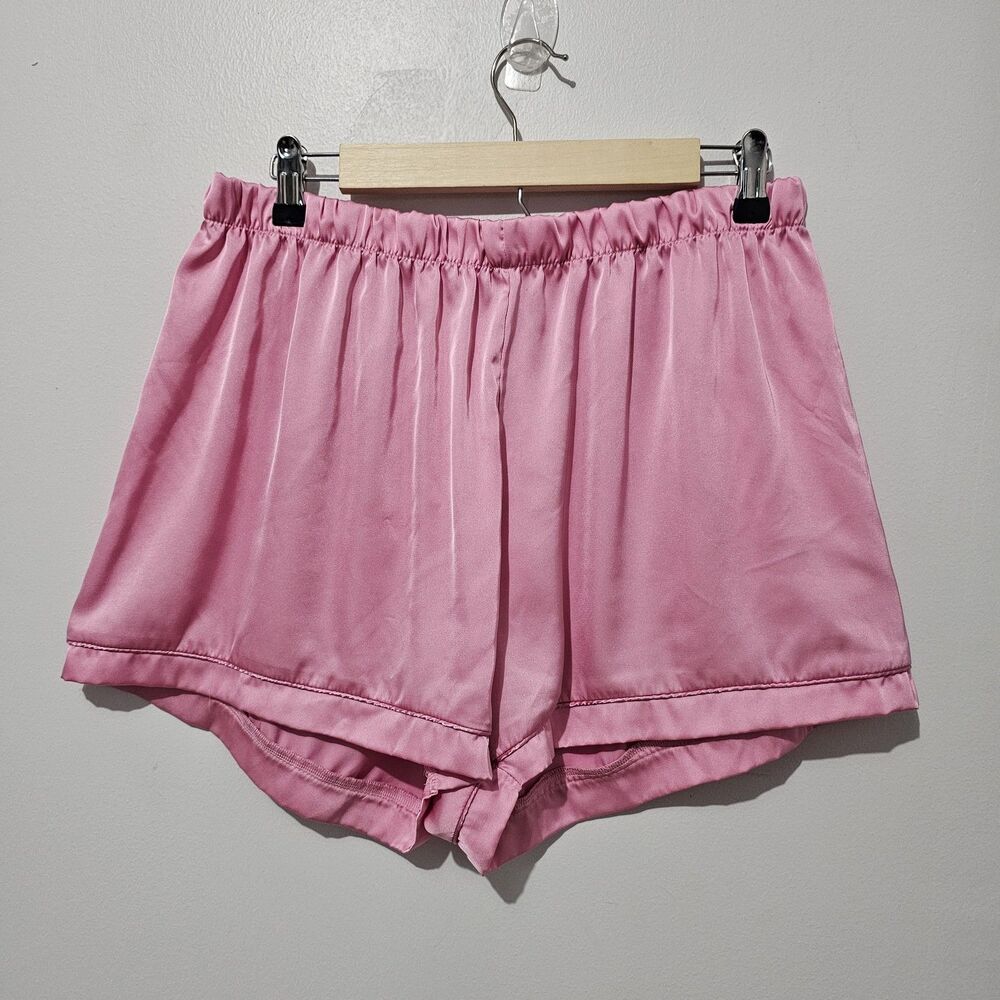 Juicy Couture - Shorts Pajama Satin Rhinestone Bedazzled - Size XL - Pink